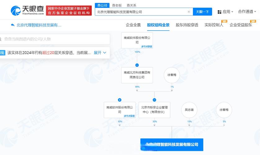 南威软件加码人工智能布局 北京代理智能科技公司成立